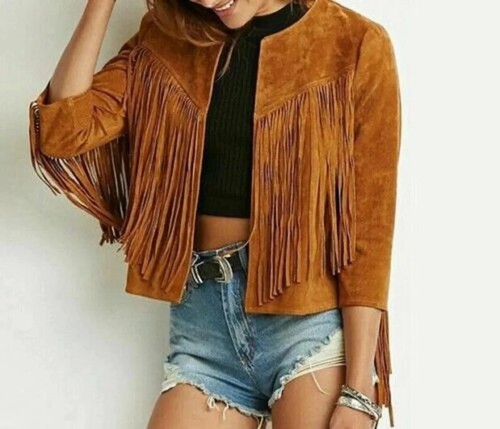 Braune wildlederjacke damen - braune,