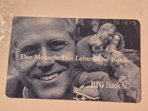 Telefonkarte bfg bank - -,