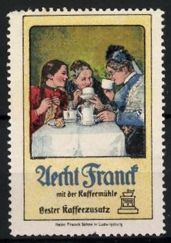 Reklamemarke aecht franck ist - aecht,