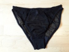 Damen-Spitzen-Slip, schwarz, Gr. 44/46, Billet Doux, Transparent