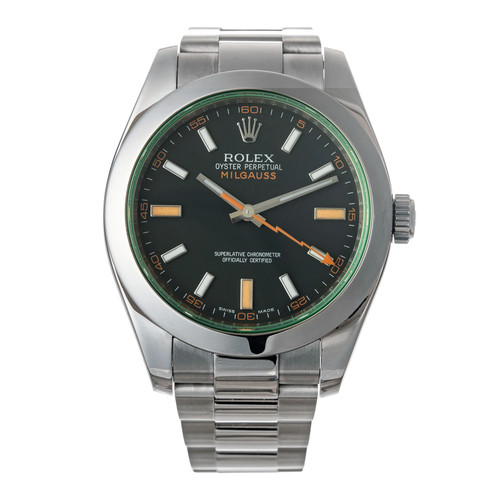 Rolex milgauss green sapphire - rolex,
