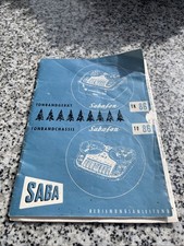 Saba Tonband Gerät Anleitung TK 86 / TC 86 Sabofon