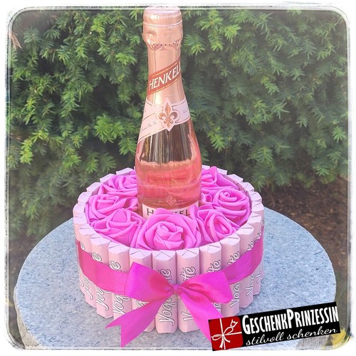 Yogurette torte mit sekt pink - torte,
