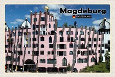 Holzschild 20x30 cm Magdeburg