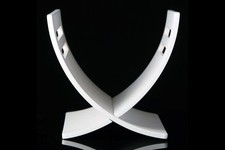 Casa Padrino Designer Zeitungsständer Klavierlack Weiß (26,5 x28x36cm)