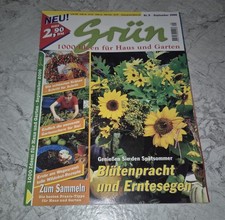 Grün 9/2000 Garten Heilpflanzen Rosenzauber Wildobst-Rezepte Salbei Sonnenblumen