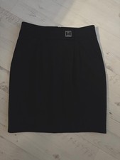 HUGO-Boss-Neu-Schurwolle-Größe 42 schwarz Reißverschluss hinten- Taschen vorne