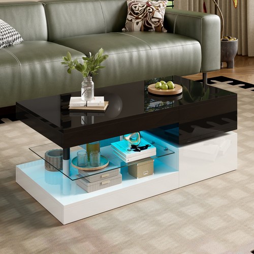 Couchtisch mit led beleuchtung - mit,