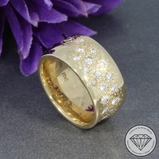 Wert 5790 € Brillant Ring 585er/14 Karat Gelb Gold Größe 55 xxyy