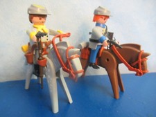 2 Südstaaten Soldaten Pferde