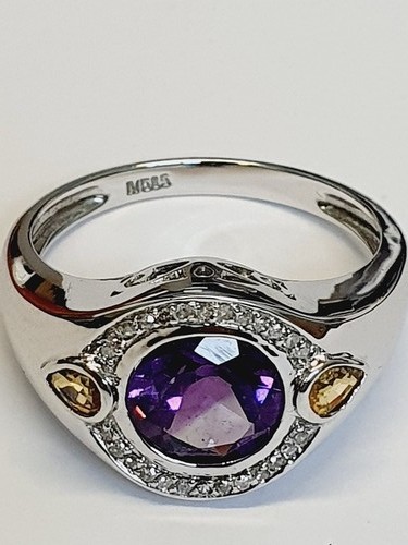 Ring weißgold 585 diamanten - 585,