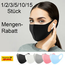 Mund Nasen Bedeckung Maske Behelfsmaske Gesichtsmaske Stoffmaske WASCHBAR farbig