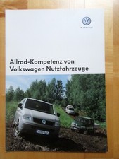Broschüre Prospekt VW ALLRAD NUTZFAHRZEUGE, 12 Seiten 2005 TOP ZUSTAND