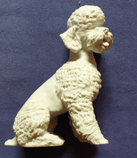 Kaiser Bisquit Porzellan Figur Weiss  Großer Pudel Nr. 519