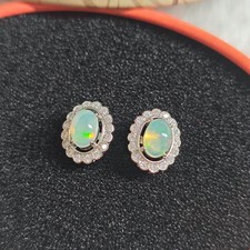 S925 Nadeln Natur Echt Opal