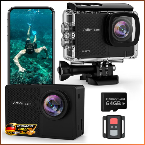 Action cam 60fps 48mp - 4k, hd
