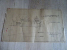 Alter Bauplan, Architektenplan Malzhaus PLAUEN 1948, Original