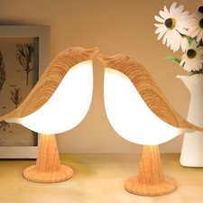 2er Set Kabellose Touch Dimmbare Nachttischlampen - 3000K-6000K Licht