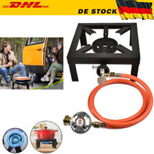 4Bein Hockerkocher Economic 8kW Gasbrenner Gaskocher mit 1,5M Schlauch & 50 mbar