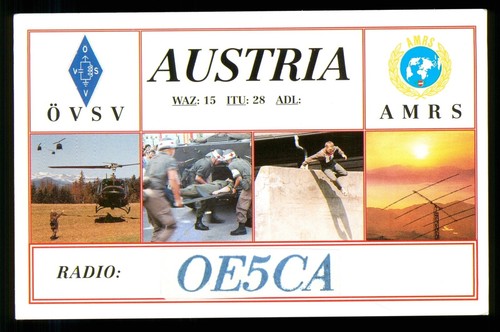 Qsl karte funk österreich - karte,