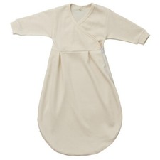 Popolini Felinchen Schlafsack Ecru Weiß tog 0,5 Interlock GOTS Jersey Bio-Baumwo