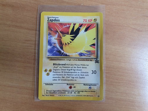 Pokemon karte zapdos promo - pokemon,