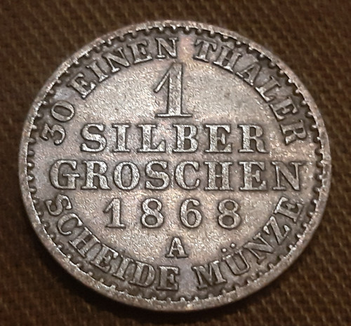 Preussen silbergroschen 1868 - silbergroschen,