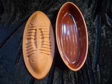 Römertopf für Fisch  innen lasiert