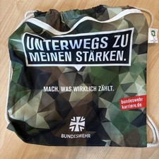 Bundeswehr Jutebeutel – Fairtrade – „Unterwegs zu meinen Stärken“ – neuwertig