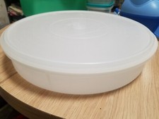 Tupperware Vintage Kuchen, Pizza, Cupcake Lagerung, Kuchenbehält,Container Ø32cm