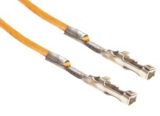 Dupont Kabel Orange 2x 2.54mm 1-Pin Crimp Kontakt Buchse/ Jumper Wire Cable 50cm