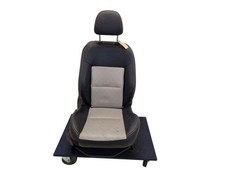 Sitz vorne rechts Leder Schwarz Grau Roland Garros SHZ passt für PEUGEOT  207 CC