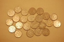 Sammlung 23 Stück 1 D-Mark