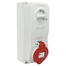 CEE Steckdose mit Schalter abschaltbar Interlock CEE Steckdose 5 Pol 16A IP44