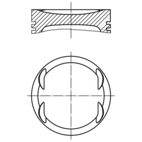 Kolben mahle 011 für - mahle,