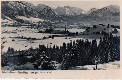 Ansichtskarte oberstdorf - ansichtskarte,