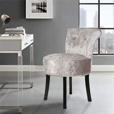 Samt Hocker mit Lehne