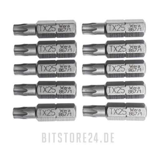10x wera torx bit - 1/4",