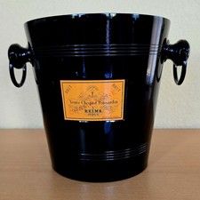 Veuve Clicquot Champagnerkühler, Sektkühler, Sektkübel, schwarz! Vintage 80ziger