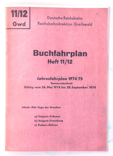 Reichsbahn buchfahrplan heft - -buchfahrplan,