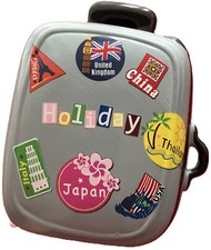 Spardose in Kofferform, Höhe 15-16 cm, neuwertig. 