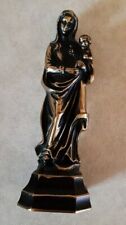 Heilige Figur Maria Madonna mit Kind Skulptur Marienfigur Mutter Gottes Messing