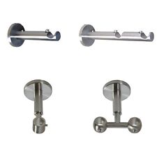 Träger 16 mm Gardinenstange Edelstahl look oder Verlängerung H12 H22 D11 D21