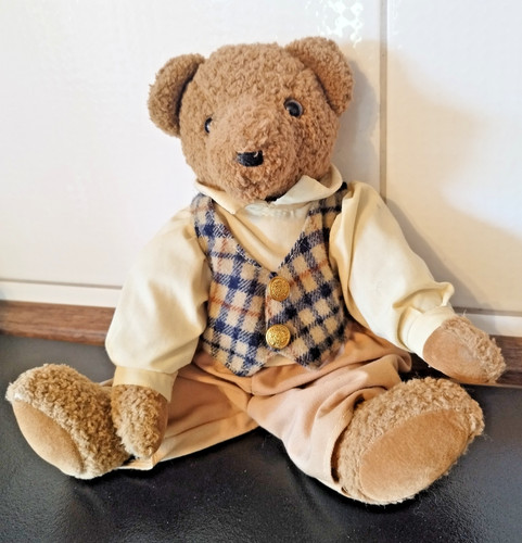 Vintage sunkid teddybär - sunkid,