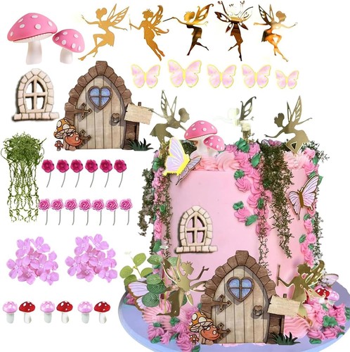 Tortendeko kunststoff 54pcs - kunststoff,