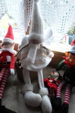 Deko Weihnachten Engel Kantenhocker 45cm weiß