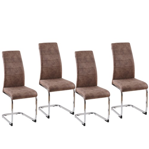 Schwingstuhl sallyc braun 4er - schwingstuhl,