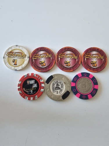 Vintage casino chips set - ​7,