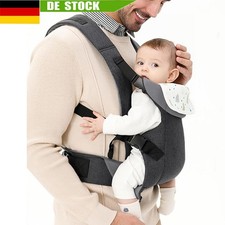 Babytrage Für Neugeborene Ab Geburt Weich, Bauchtrage Baby-Tragetasche grau DHL