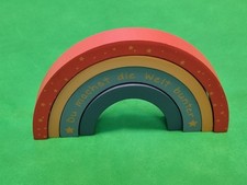Holz Regenbogen Holzklötze Spiel Motorikspielzeug Holzspielzeug Kinder Spielzeug